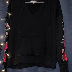 American eagle pull over sweater with hood